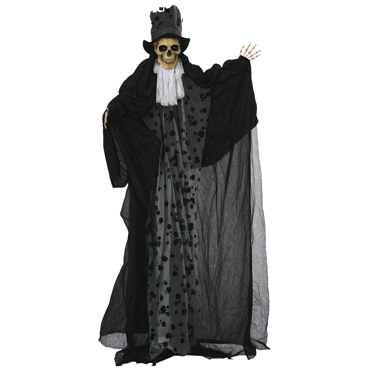 Halloween-Dekoration Gespenst Bräutigam mit Spezialeffekten und Soundfunktion 115 cm x 65 cm x 189 cm