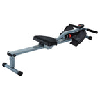 Rudergerät für Zuhause, Hydraulisches Fitness-Rudergerät mit LCD-Display, 12 Widerstandsstufen, Rudermaschine belastbar bis 100kg Fitnessgerät Trainingsgerät für das Ganzkörpertraining