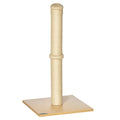 Kratzsäule 60 cm hoch Kratzstamm für Katzen bis 5 kg, Kratzbaum mit Sisalseil, Beige+Eiche