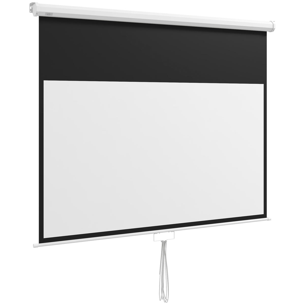 Beamer-Leinwand, inkl. St?nder, Wand- oder Deckenmontage, 16:9 Seitenverh?ltnis, 172x96 cm, Wei?