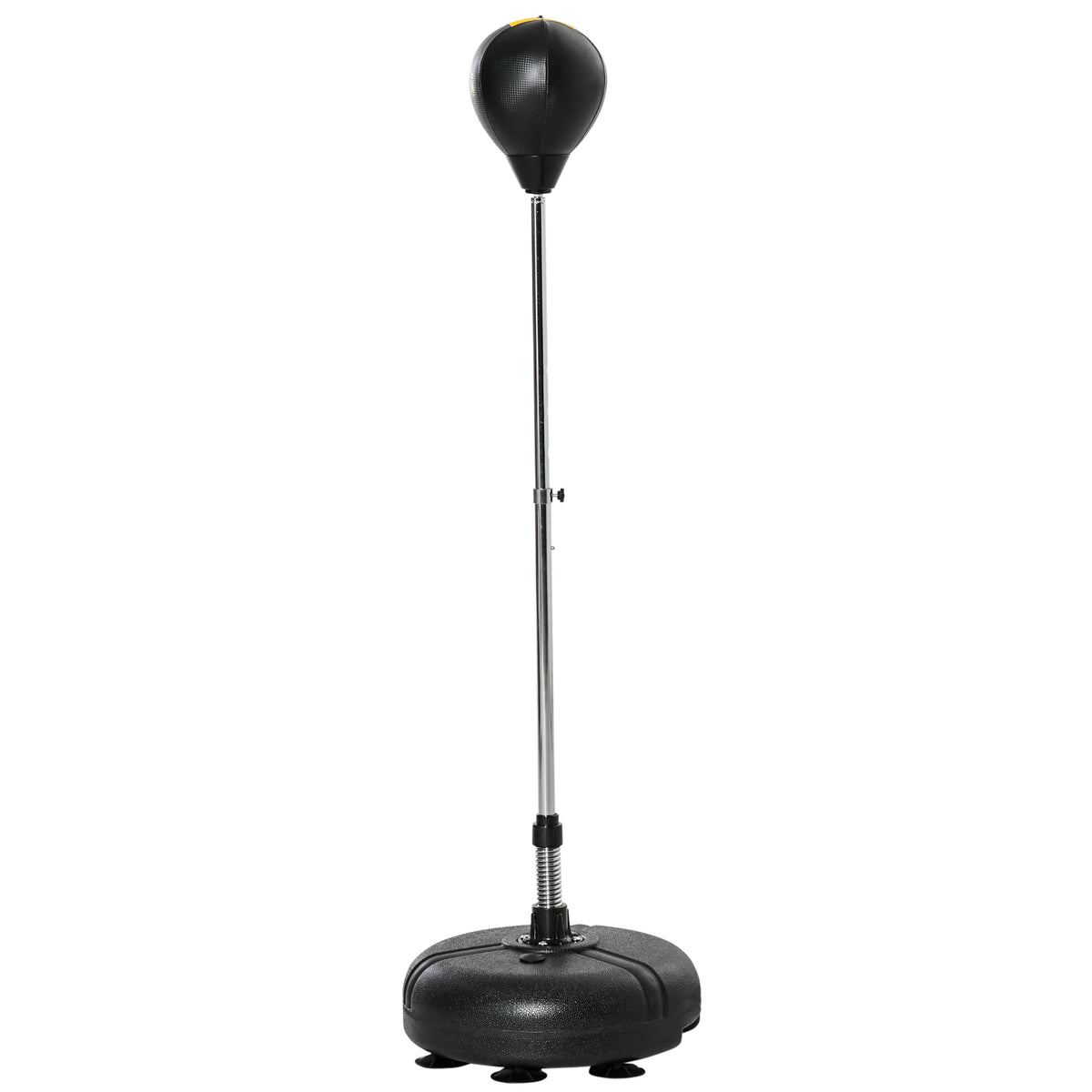 Punching Bag with Stand, 133-151cm Adjustable Height, for Teens, Gold Tone/Black