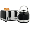 Wasserkocher- und Toaster-Set, 7 Br?unungsstufen, 1,7 L, Kunststoff, Edelstahl, Schwarz