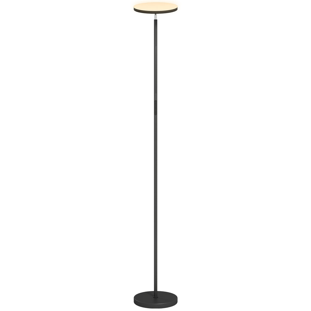 RGB Uplighter Stehlampe, dimmbare Lampe mit Fernbedienung & Touch-Steuerung, 350° drehbarer Kopf, Schwarz