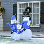 Schneemänner Schneemann Weihnachtsdekoration, LED-Lichter, 1,8 m, inkl. Gebläse, selbstaufblasend