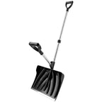 Heavy-Duty Snow Shovel with Assist Handle, Portable Snow Pusher with 45cm Wide Blade, Detachable Aluminium Handle