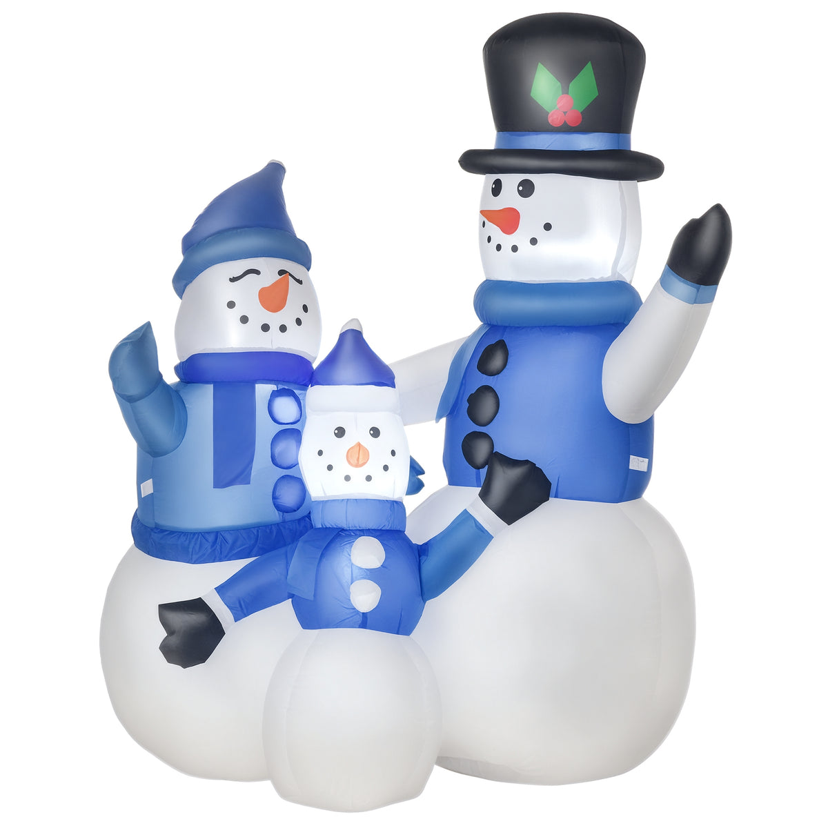 Schneemänner Schneemann Weihnachtsdekoration, LED-Lichter, 1,8 m, inkl. Gebläse, selbstaufblasend