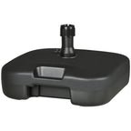 Sonnenschirmständer Schirmständer Schirmhalter befüllbar mit Sand Wasser abgerundete Ecken HDPE-Kunststoff Schwarz 46 x 45 x 26 cm bis zu 30 kg Netto Gewicht 1,6Kg