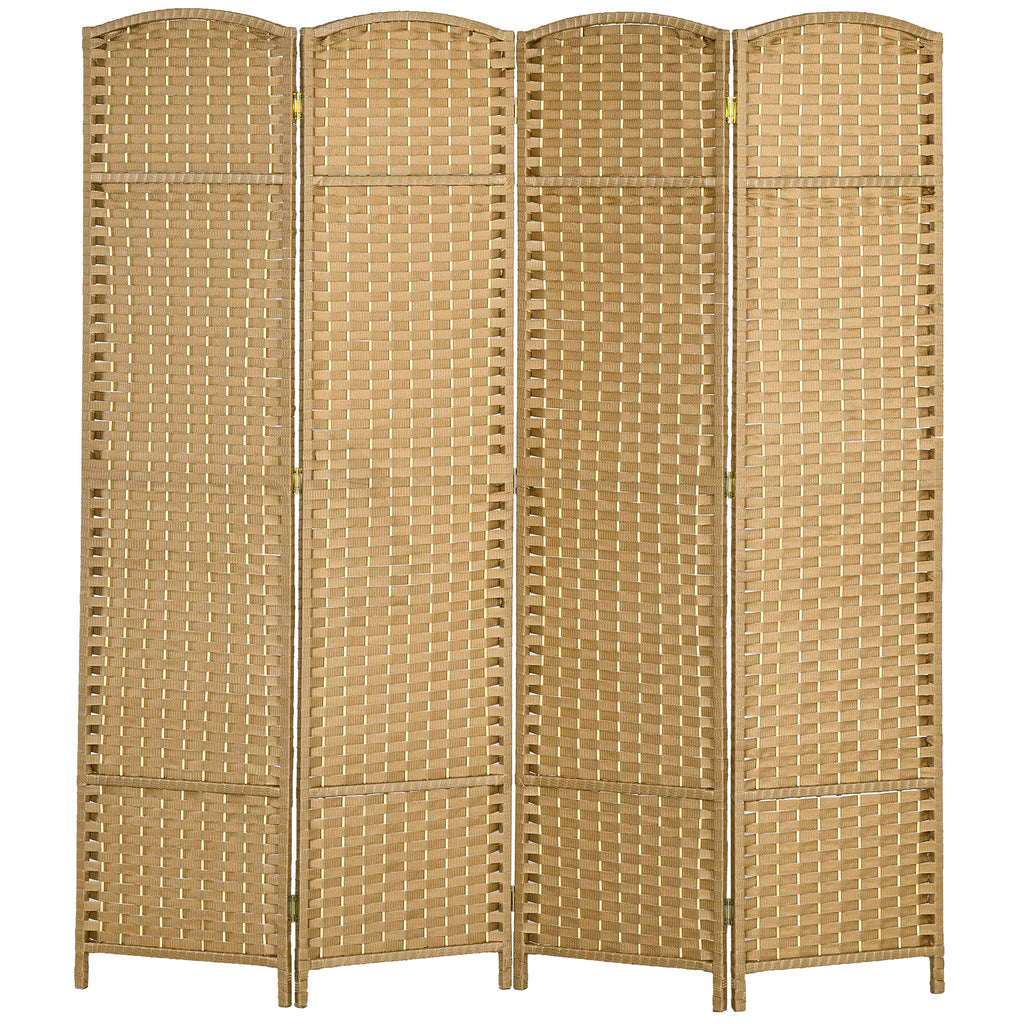 4-teiliger Raumtrenner, Faltbarer Sichtschutz, Sichtschutzwand f¨¹r Wohnzimmer, Schlafzimmer, Homeoffice, Natur
