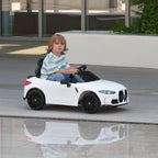 Elektro Kinderauto BMW M4, Sound & Licht, 3-5 km/h, inkl. Fernsteuerung, f¨¹r 3-5 Jahre, Wei?