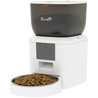 Automatischer Katzenfutterautomat, 2,4G WLAN, 4L, App-Steuerung, 1–10 Mahlzeiten, 10s Futterruf