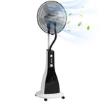 2-in-1 Ventilator mit Befeuchter, 3 Geschwindigkeiten, Timerfunktion, 3 L Tank, 44,5 x 38,5 x 120cm, Schwarz