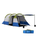 Two Man Two-Room Tent, with Porch and Accessories - Green