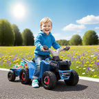 Kinderquad, aufladbar, 2,5 km/h, mit Anhänger, 50 Min. Fahrzeit, für Kinder 1,5 bis 3 Jahre, Blau