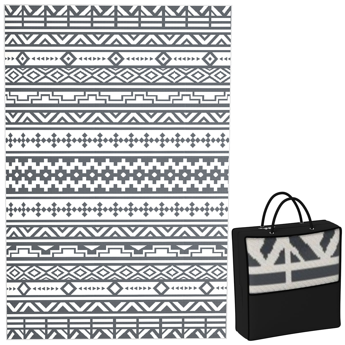 Outdoor Teppich robuster Wetterfest Outdoorteppich, Carpet mit Boho-Style, Outdoor-Teppich f¨¹r Wohnzimmer Balkon