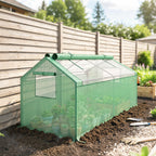 Mini-Gewächshaus Frühbeet Foliengewächshaus, wetterbeständig, 180 x 92 x 92 cm, Grün