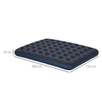Luftmatratze f¨¹r 2 Personen, weich & robust, 203x152x22cm, Dunkelblau
