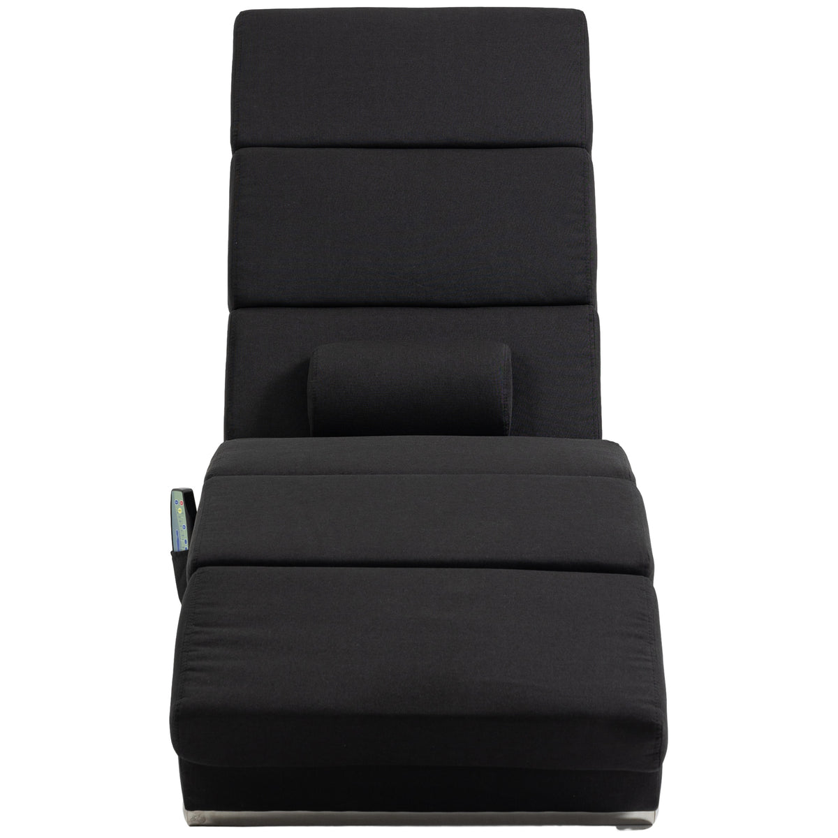 Massagesessel, Relaxsessel, Liegesessel mit 8 Vibrationspunkten, 5 Modi, 56 x 168 x 84 cm, Schwarz