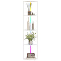 LED Stehlampe 5-stufige dimmbar Stehleuchte mit Regal, RGB Farbwechsel, Fernbedienung