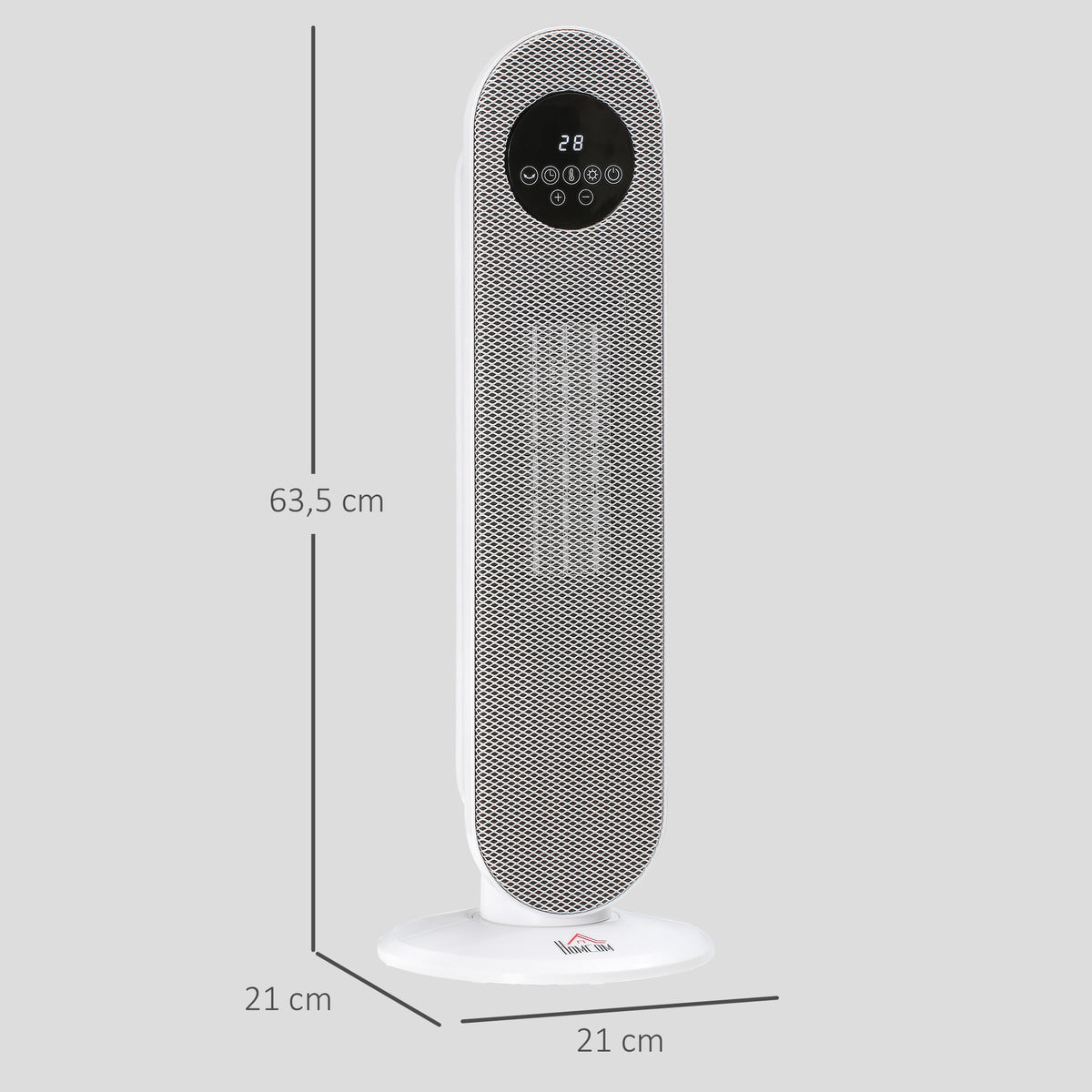 Heizlüfter 2000W Heizlüfter, PTC Keramik Elektrische Heizung mit Fernbedienung, Oszillation, 12h Timer