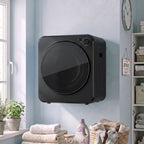 Mini Wäschetrockner 4 kg 5 Programme 800W/400W Freistehend Schwarz