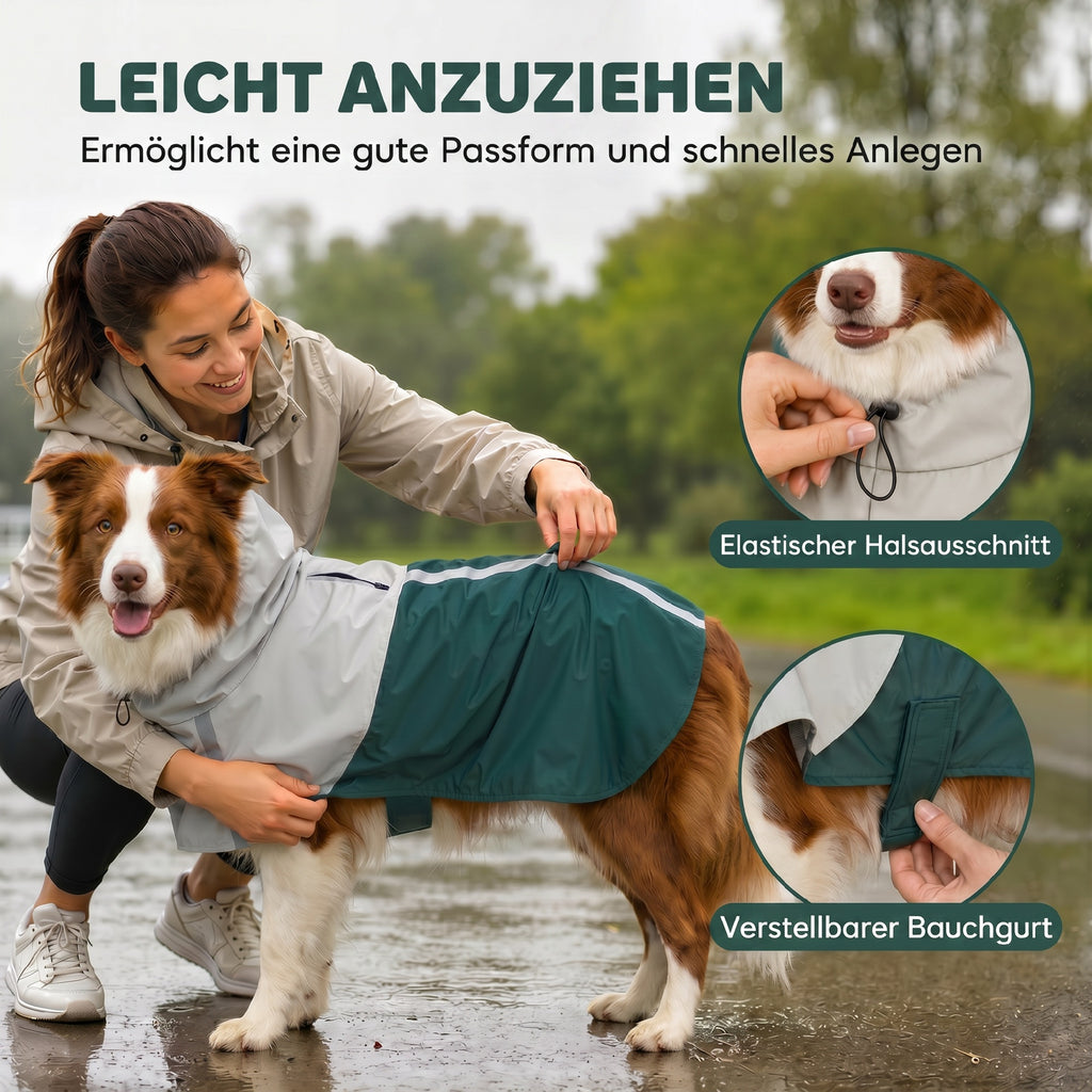 Hunderegenmantel Wasserdicht Hunde RegenjackenMittelgroße Hunde