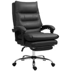 B¨¹rostuhl mit Massagefunktion, beheizbar, neigbar, Kunstleder, 65x72x109-117cm, Schwarz