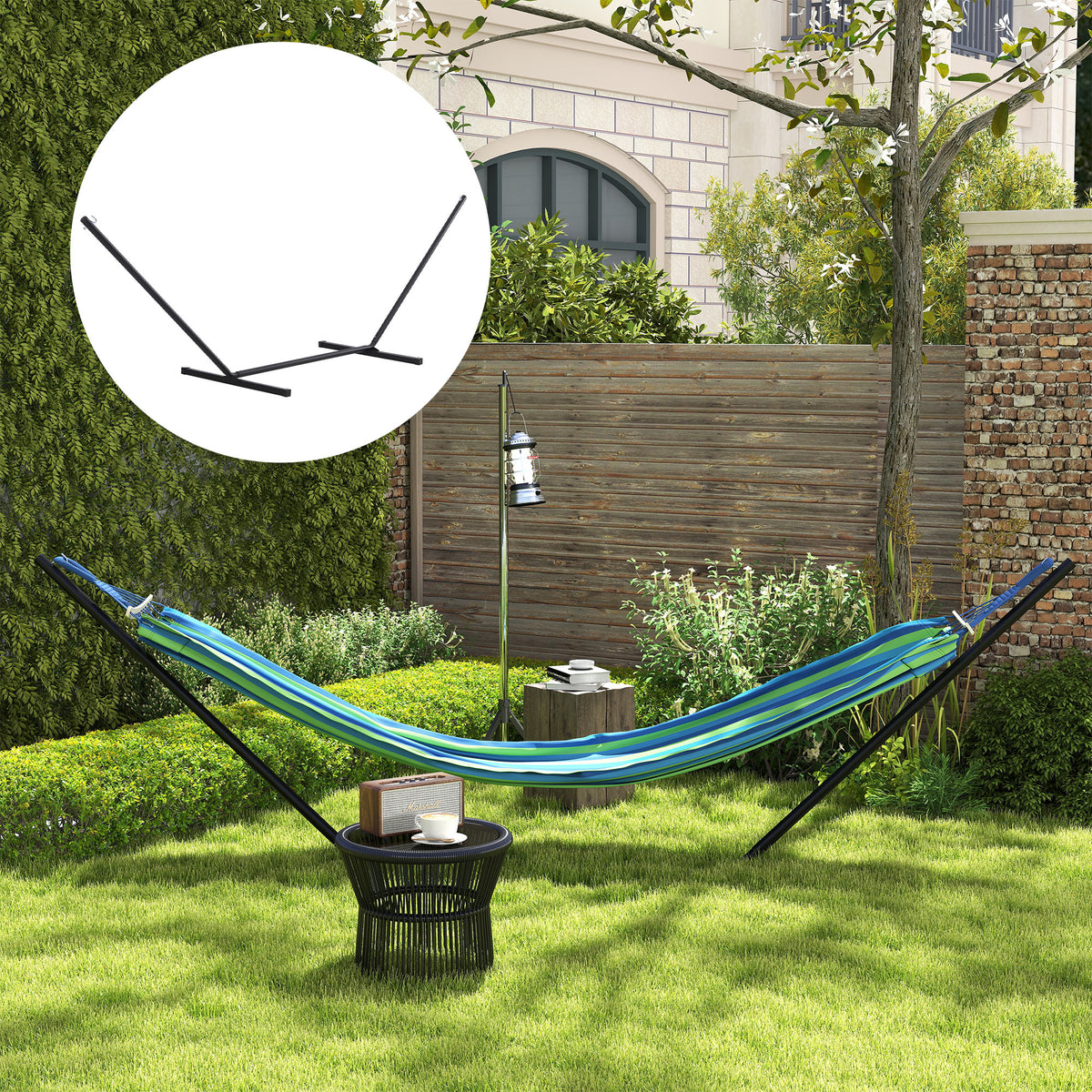 3.6m Extra-long Universal Hammock Stand Metal Frame Garden Camping Picnic Outdoor Patio Replacement – Stand Only