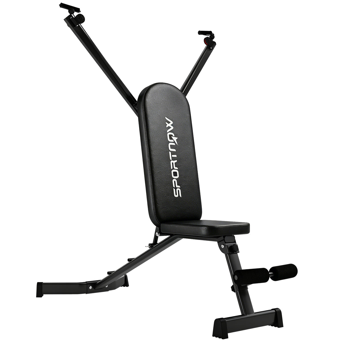 Hantelbank klappbar Trainingsbank mit Beinstrecker 3-Fach Rückenlehne, 3 Widerstandsstufe 300 kg Last