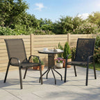 Three-Piece Outdoor Garden Set - Black