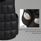 Gewichtsweste 20 KG verstellbare Trainingsweste mit herausnehmenbar Gewichten Klettverschlüsse Laufweste Damen Herren für Muskelaufbau Krafttraining, Laufen, Fitness, Cross Training