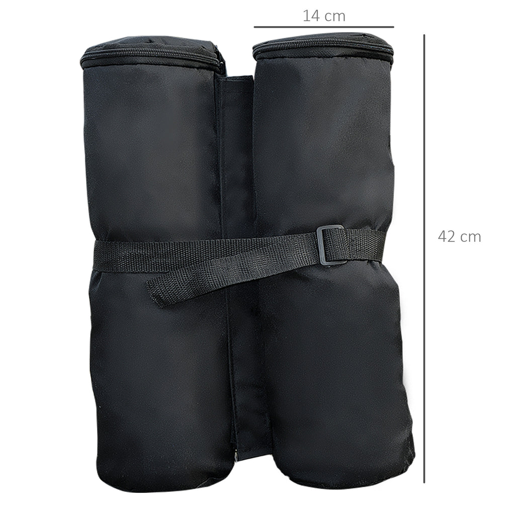 15 kg Heavy Duty Gazebo Weight Sand Bags, 4 pcs Leg Weights Marquee Tent Canopy Base for Trampoline Pop Up Gazebo Tent