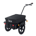 Cargo Trailer Bike Stroller Garden Trolley W/Carrier Utility Luggage & Wheels Black