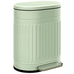 20L Metal Kitchen Bin, with Soft-Close Lid - Light Green