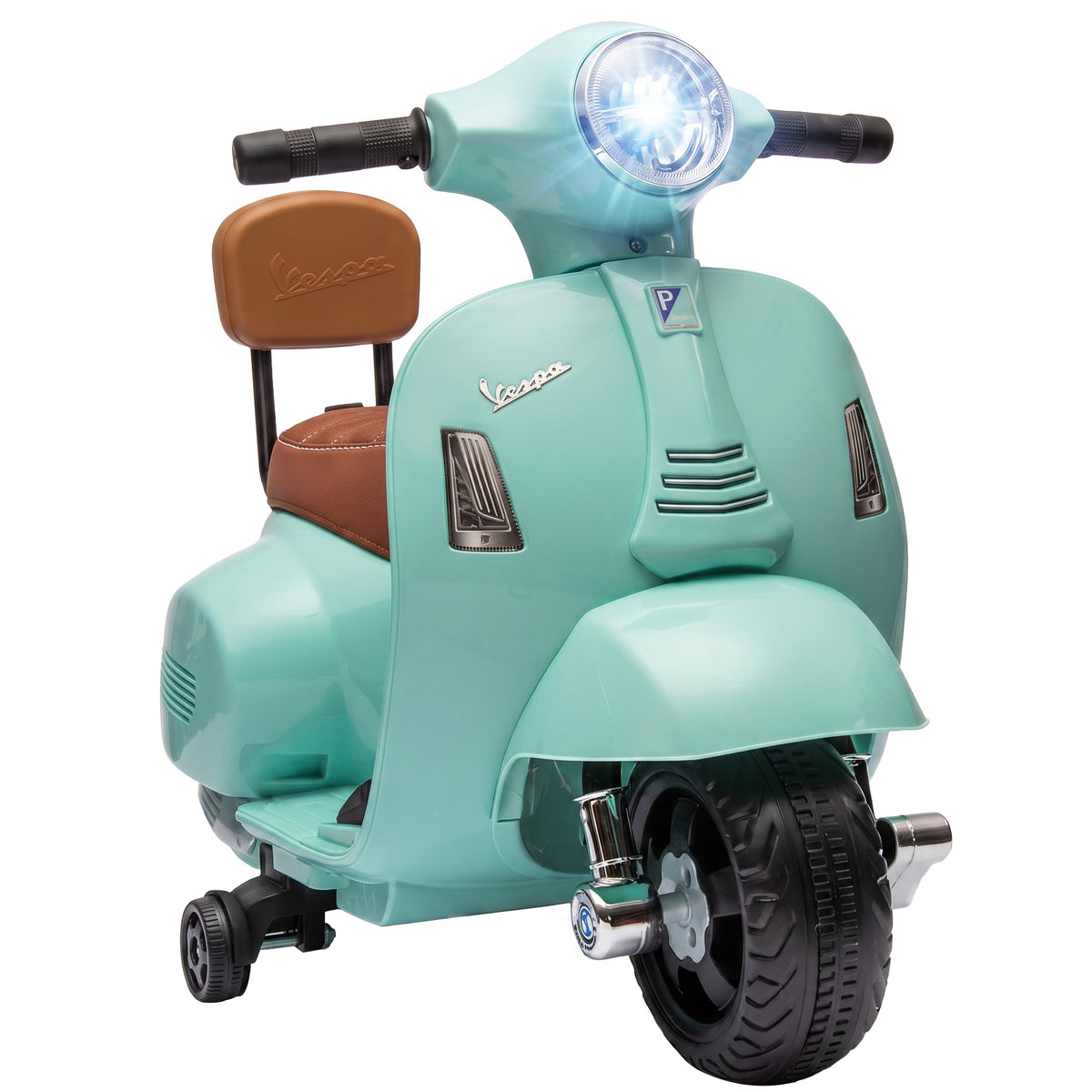 Elektro Motorrad Kinder Mini Vespa GTS 6V Elektromotorrad Grün