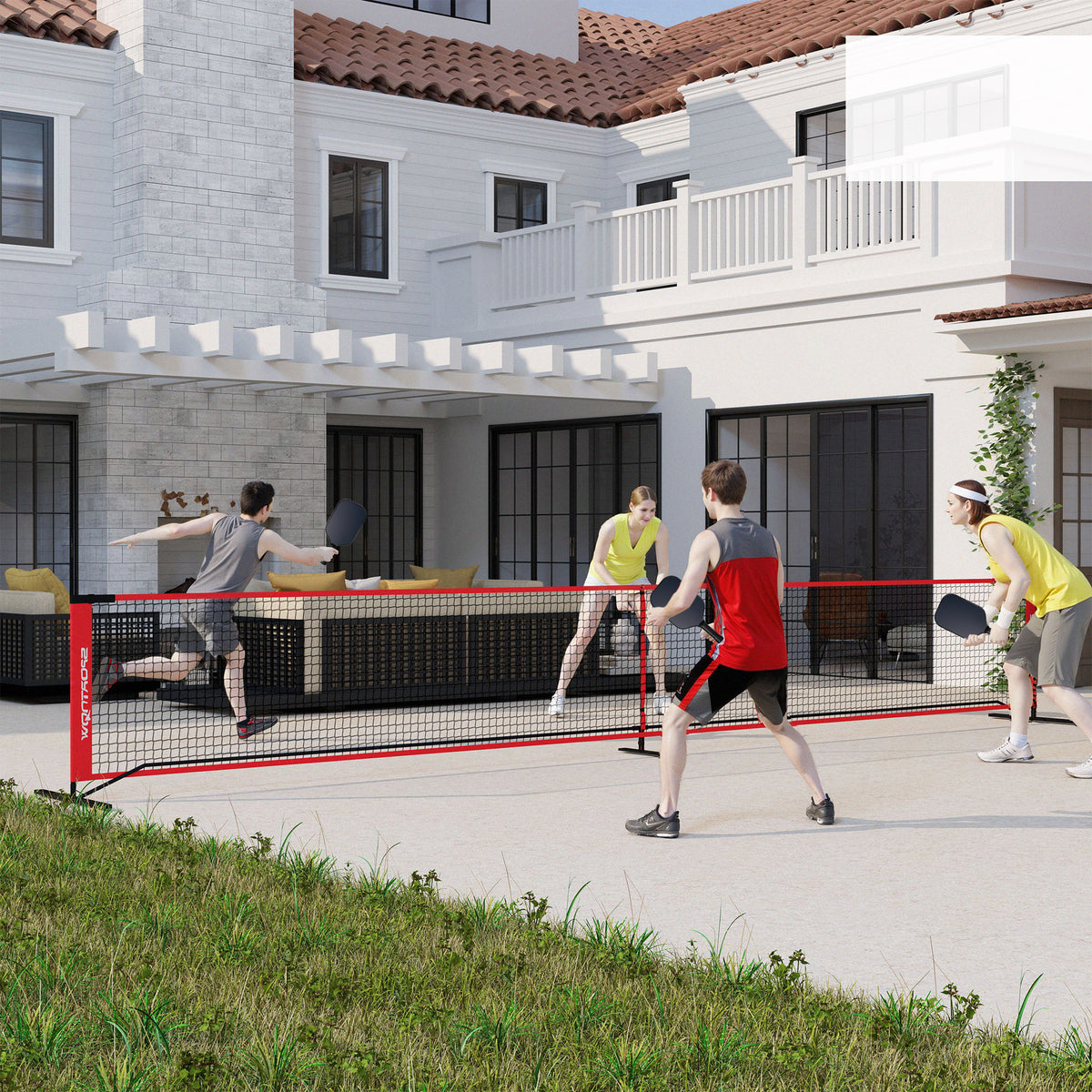 Pickleball-Netz tragbares Set, 6,7 m Pickleball-System mit Netz