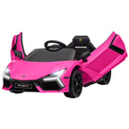 Elektroauto f¨¹r Kinder von 3-5 Jahren, sanfter Antrieb, fernsteuerbar, mit Hupe, Kunststoff und Metall, Rosa