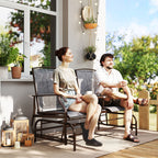 Gartenbank Schaukelstuhl Sitzbank Schaukelbank Gartenstuhl mit Tisch Schaukel Bank 2-Sitzer