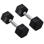 Hexagon Hanteln, 2er Set Hanteln mit gerändeltem Griff, Kurzhantelset aus Gusseisen, 2 x 4 kg, Kurzhanteln für Männer Frauen, Zuhause, Fitnessstudio, Krafttraining