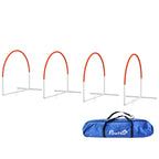 Dog Agility Equipment Set, Dog Agility Training Equipment for Dogs w/ Oxford Carry Bag, 4 PCS Weave Poles Orange