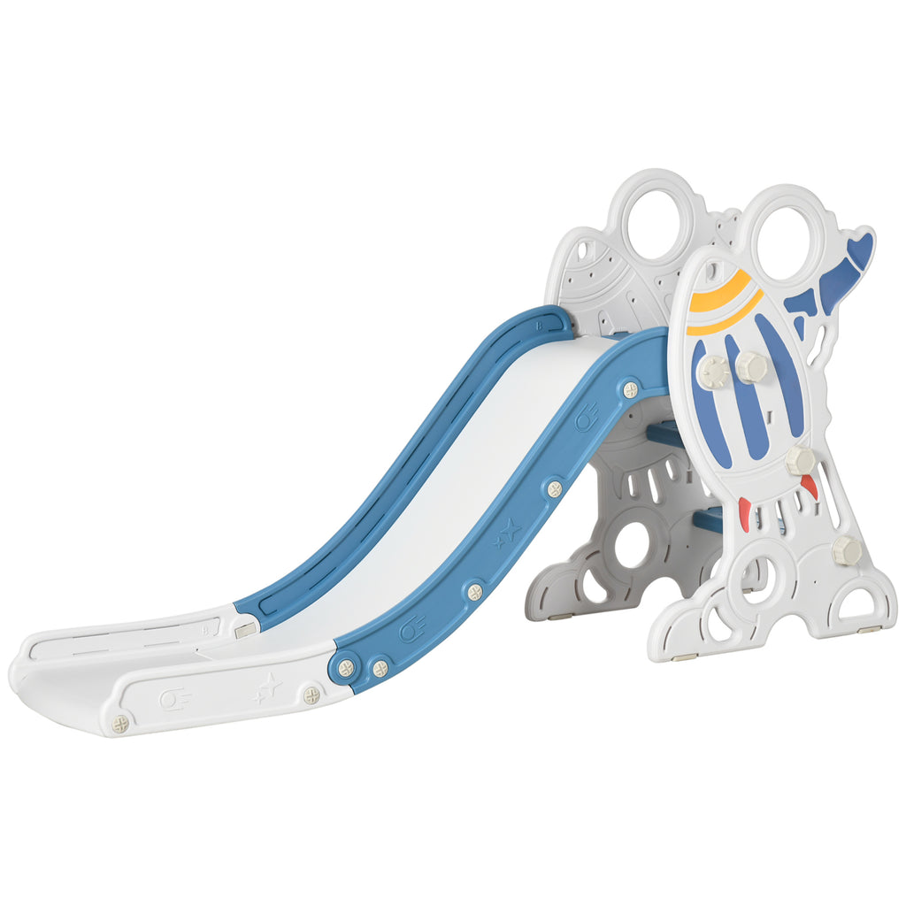 Space-Themed Baby Slide, Indoor Freestanding Kids Slide, for Ages 1.5-3 Years - Blue