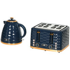 2-in-1 Toaster- und Wasserkocher-Set, 7 Br?unungsstufen, Auftau- und Aufw?rmfunktion, Blau