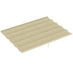 Retractable Pergola Cover, 3.5 x 2.6 m Replacement Canopy Fabric for 4 x 3 m Frame, Roof Top Only, Beige