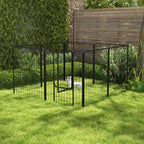8 Panels Heavy Duty Puppy Playpen, for Large, Medium Dogs, Indoor and Outdoor Use - Black