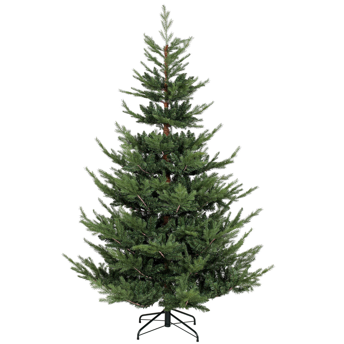 Weihnachtsbaum, Kunsttanne, realistisches Aussehen, schneller Aufbau, Kunststoff, Grün, 140 x 140 x 210cm