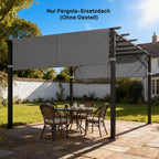 2 Pcs UV Protection Pergola Replacement Canopy, Pergola Shade Cover, Easy to Install, for 3 x 3(m) Pergola, Dark Grey