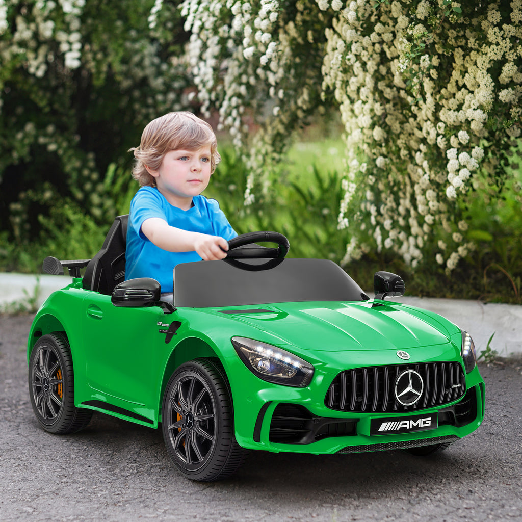 Elektro-Kinderauto, Mercedes, 3-5 km/h, Fernbedienung, Licht & Musik, Gr¨¹n