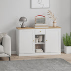 K¨¹chenkommode, Sideboard mit Schublade, Schr?nken, Regalen, Spanplatte, Wei?