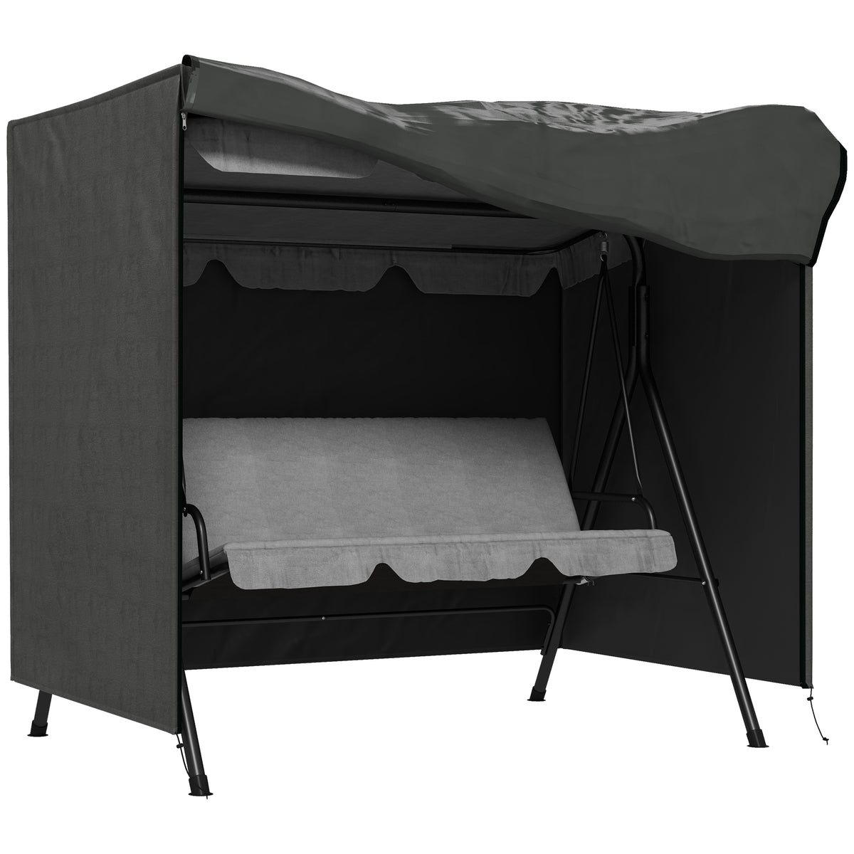 152 x 177cm Three-Seater Swing Chair Protective Cover Grey
