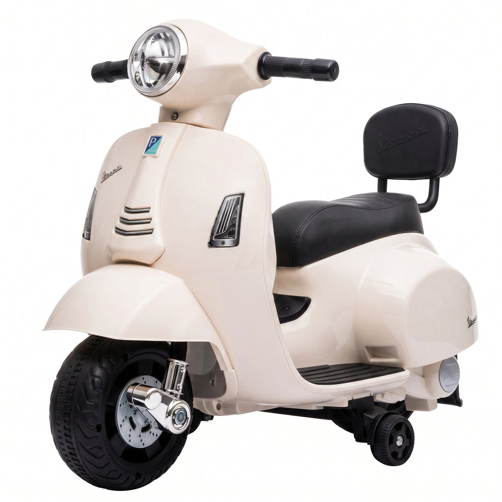 Elektro Motorrad Kinder Mini Vespa GTS 6V Elektromotorrad Weiß