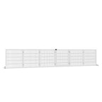 Wooden Pet Gate, Freestanding Dog Security Barrier, w/ 2 Support Feet, White